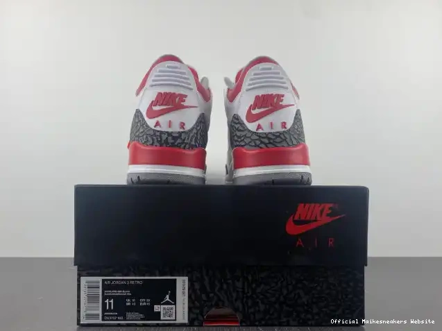 Official Maikesneakers DN3707-160 Air Red Jordan OG Fire 3 0616